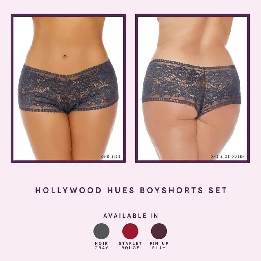 Hollywood Hues Boy Short Panty Set