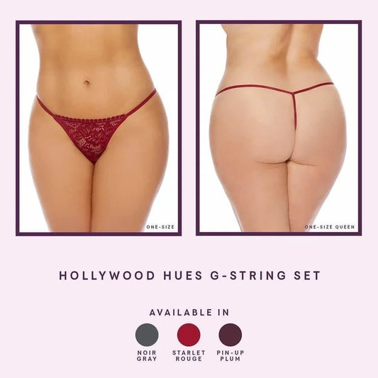 Hollywood Hues G - String Panty Set